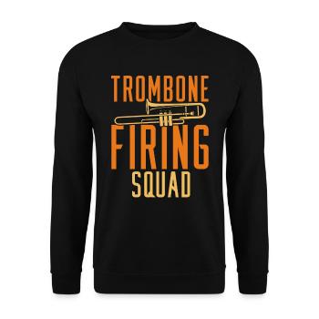 marching band, trombone, brass band, trombone - Unisex Sweatshirt - black - Front - Alina (178cm) & Michal (187cm)