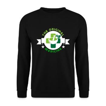 Herbalism The Original Medicine Herbal Herbalist - Unisex Pullover - Schwarz - Vorne - Alina (178cm) & Michal (187cm)
