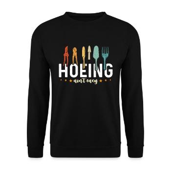 Herbalism Hoeing Ain't Easy Herb Lover Herbalist - Unisex Pullover - Schwarz - Vorne - Alina (178cm) & Michal (187cm)