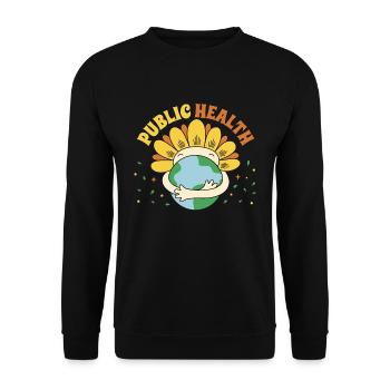 Public Health Epidemiologist Nurses Health Worker - Unisex Sweatshirt - black - Front - Alina (178cm) & Michal (187cm)