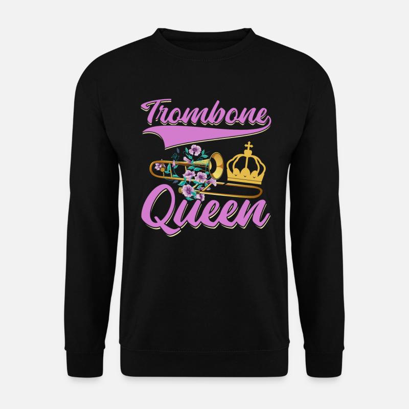 Marching Band Trombone Queen - Unisex Sweatshirt - black