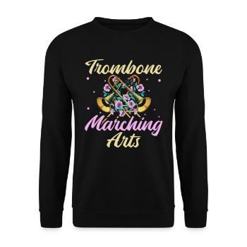 fanfare trombone art fanfare trombone - Sweat-shirt Unisexe - noir - Devant - Alina (178cm) & Michal (187cm)