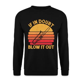 marching band, trombone, brass band, trombone - Unisex Sweatshirt - black - Front - Alina (178cm) & Michal (187cm)