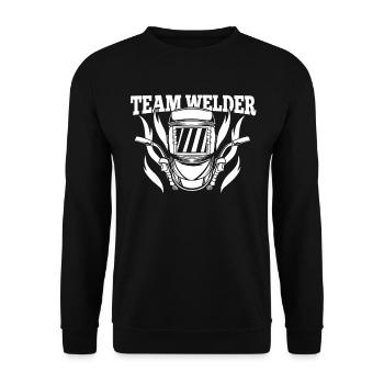 Serrurier soudeur - Sweat-shirt Unisexe - noir - Devant - Alina (178cm) & Michal (187cm)