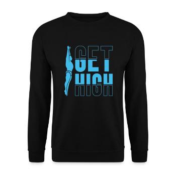 Diving Diving Sarcastic - Unisex Sweatshirt - black - Front - Alina (178cm) & Michal (187cm)