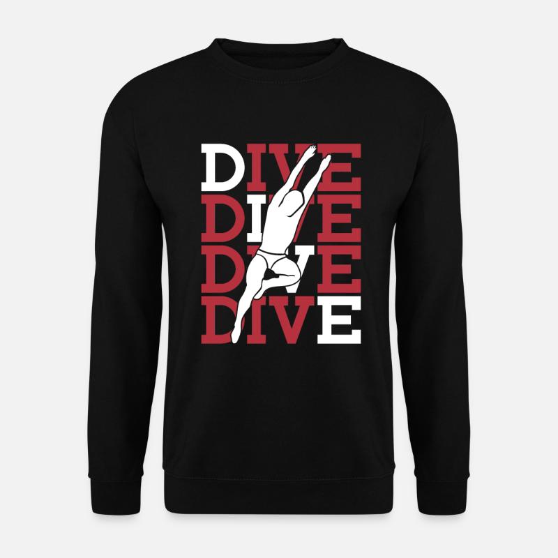 Diving Divers - Unisex Sweatshirt - black