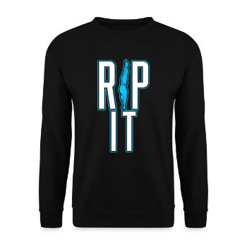 Diving Divers - Unisex Sweatshirt - black - Front - Alina (178cm) & Michal (187cm)