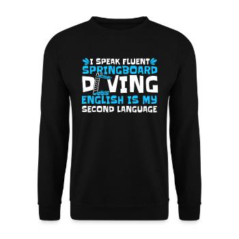 Diving Diving Funny - Unisex Sweatshirt - black - Front - Alina (178cm) & Michal (187cm)