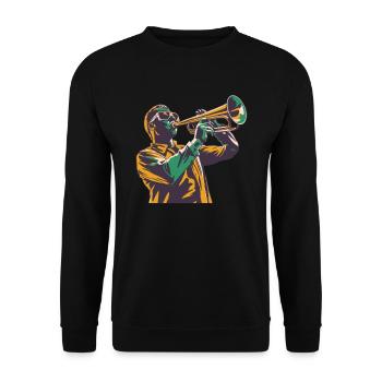 Fan train marching band - Unisex Sweatshirt - black - Front - Alina (178cm) & Michal (187cm)