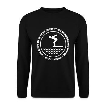 Diving Diving Funny - Unisex Sweatshirt - black - Front - Alina (178cm) & Michal (187cm)