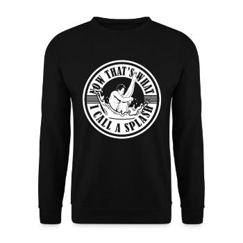 Diving Diving Funny - Unisex Sweatshirt - black - Front - Alina (178cm) & Michal (187cm)