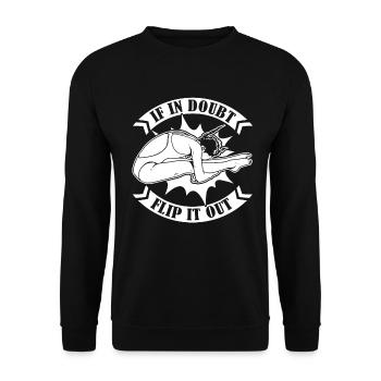 Plongeur Jumper Drôle - Sweat-shirt Unisexe - noir - Devant - Alina (178cm) & Michal (187cm)