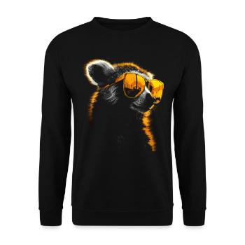 Lunettes de soleil de lémur - Sweat-shirt Unisexe - noir - Devant - Alina (178cm) & Michal (187cm)