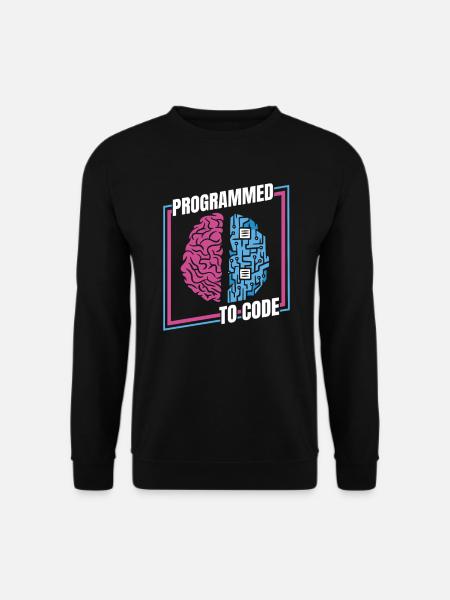 Entwickler Coder Programmierer Gehirn - Unisex Pullover - Schwarz