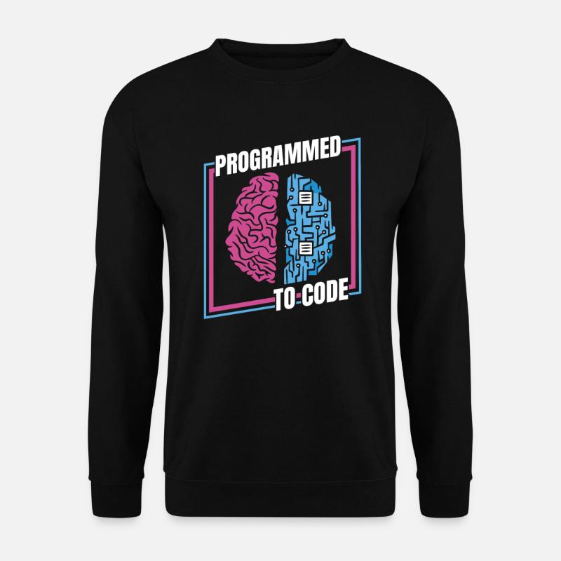 Entwickler Coder Programmierer Gehirn - Unisex Pullover - Schwarz
