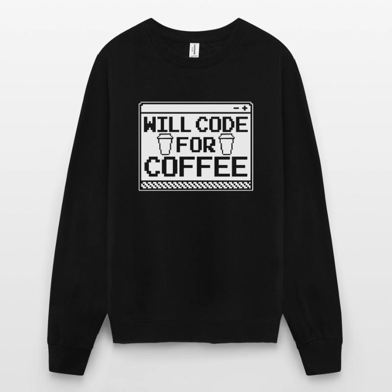Entwickler Coder Programmierer Kaffee Unisex Pullover