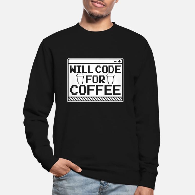 Entwickler Coder Programmierer Kaffee Unisex Pullover