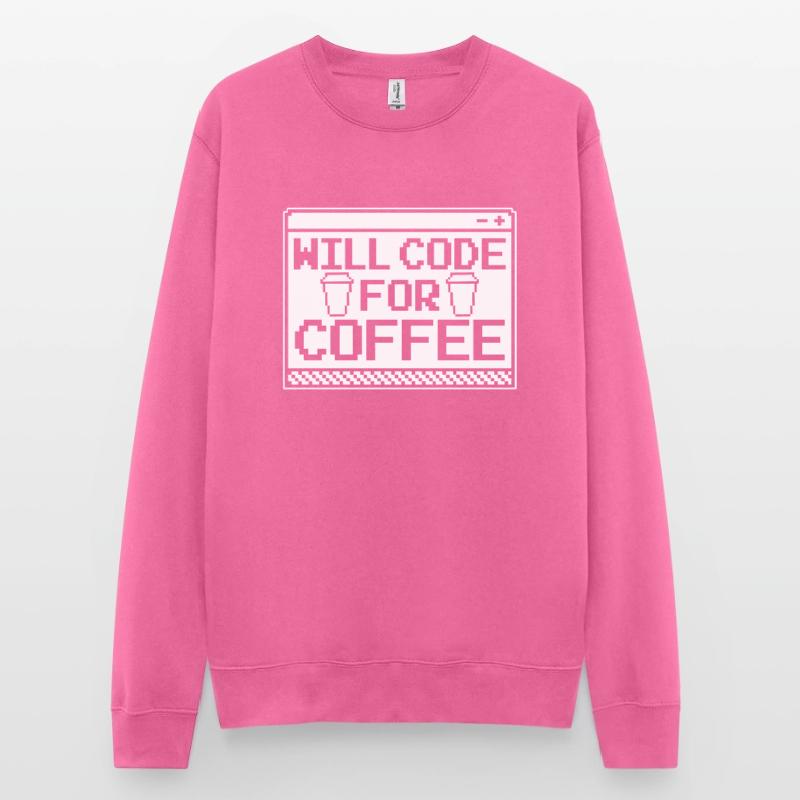 Developer Coder Programmer Coffee Sweat-shirt Unisexe