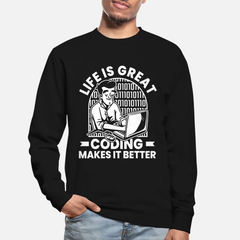 Développeur Coder Programmeur Humour Sweat-shirt Unisexe
