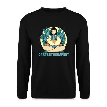 Hobby gardener garden - Unisex Sweatshirt - black - Front - Alina (178cm) & Michal (187cm)
