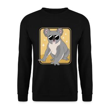 Koala Koalas Koala Bears Koala Bear Gift - Unisex Sweatshirt - black - Front - Alina (178cm) & Michal (187cm)