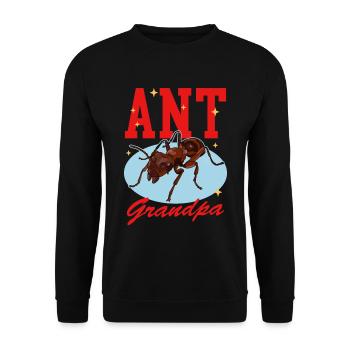 Fourmis Grand-père Formicarium Fourmi Farm Cadeau - Sweat-shirt Unisexe - noir - Devant - Alina (178cm) & Michal (187cm)