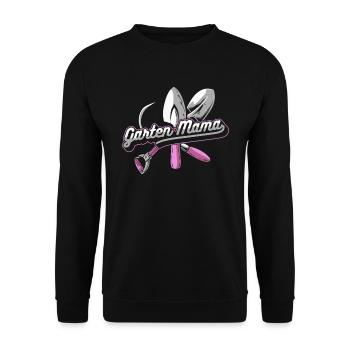 Hobbygärtner Garten Spaten - Unisex Pullover - Schwarz - Vorne - Alina (178cm) & Michal (187cm)