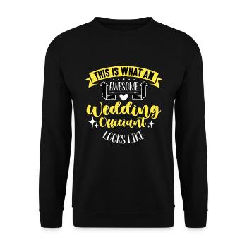 Célébrant C’est ce que le ministre célébrant de mariage - Sweat-shirt Unisexe - noir - Devant - Alina (178cm) & Michal (187cm)