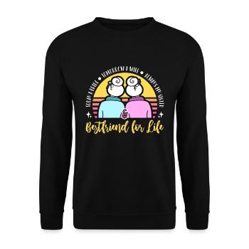 Maid Of Honor Today A Bride Tomorrow A Marriage - Unisex Sweatshirt - black - Front - Alina (178cm) & Michal (187cm)