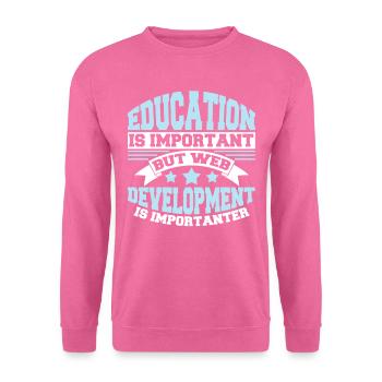 Web Entwickler Webdeveloper Lustig - Unisex Pullover - Pink - Vorne