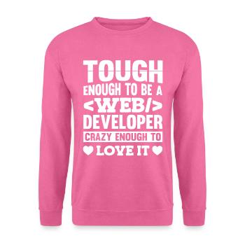 Web Entwickler Webdeveloper - Unisex Pullover - Pink - Vorne