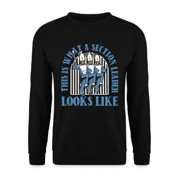 Fanfahrzug Spielmannszug Führer - Sweat-shirt Unisexe - noir - Devant - Alina (178cm) & Michal (187cm)