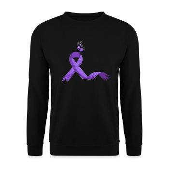 Fibromyalgie Rhumatisme mignon - Sweat-shirt Unisexe - noir - Devant - Alina (178cm) & Michal (187cm)
