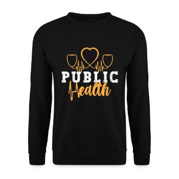 Virologue en santé publique Infirmière en soins de santé - Sweat-shirt Unisexe - noir - Devant - Alina (178cm) & Michal (187cm)
