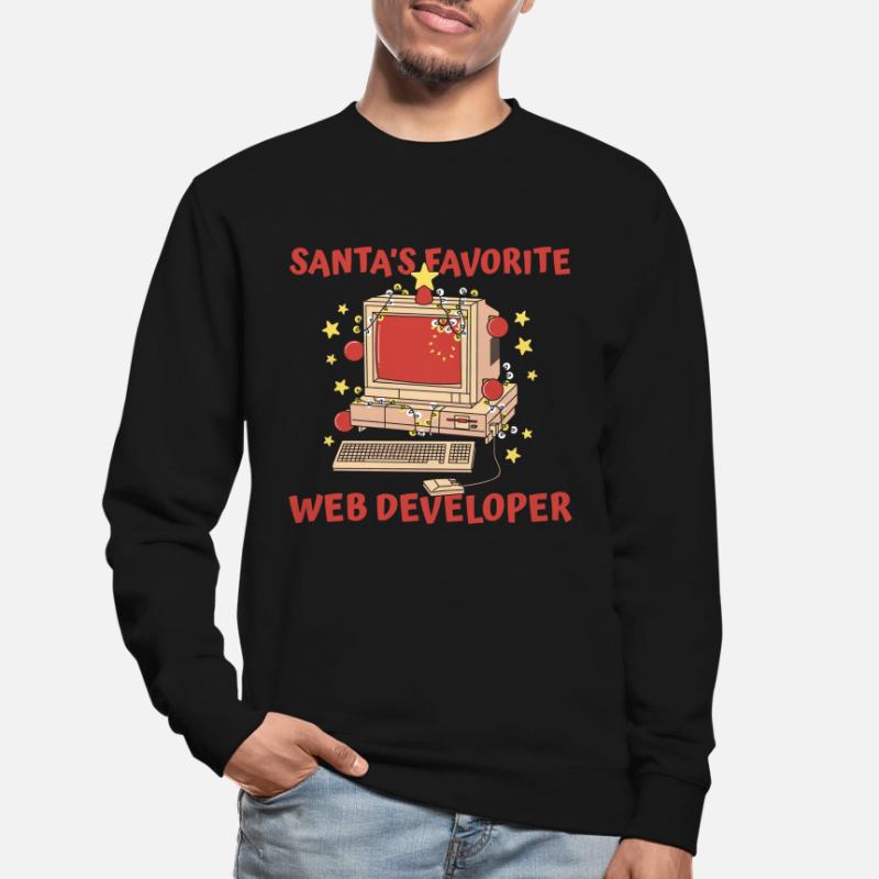 Web Developer Web Developer Santa Claus Unisex Sweatshirt