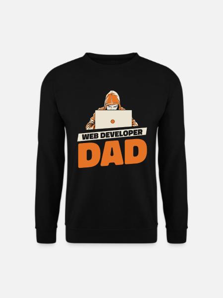 Web Entwickler Webdeveloper Vater - Unisex Pullover - Schwarz