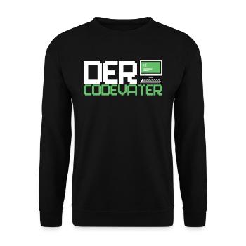Développeur, Codeur, Programmeur, Informatique - Sweat-shirt Unisexe - noir - Devant - Alina (178cm) & Michal (187cm)