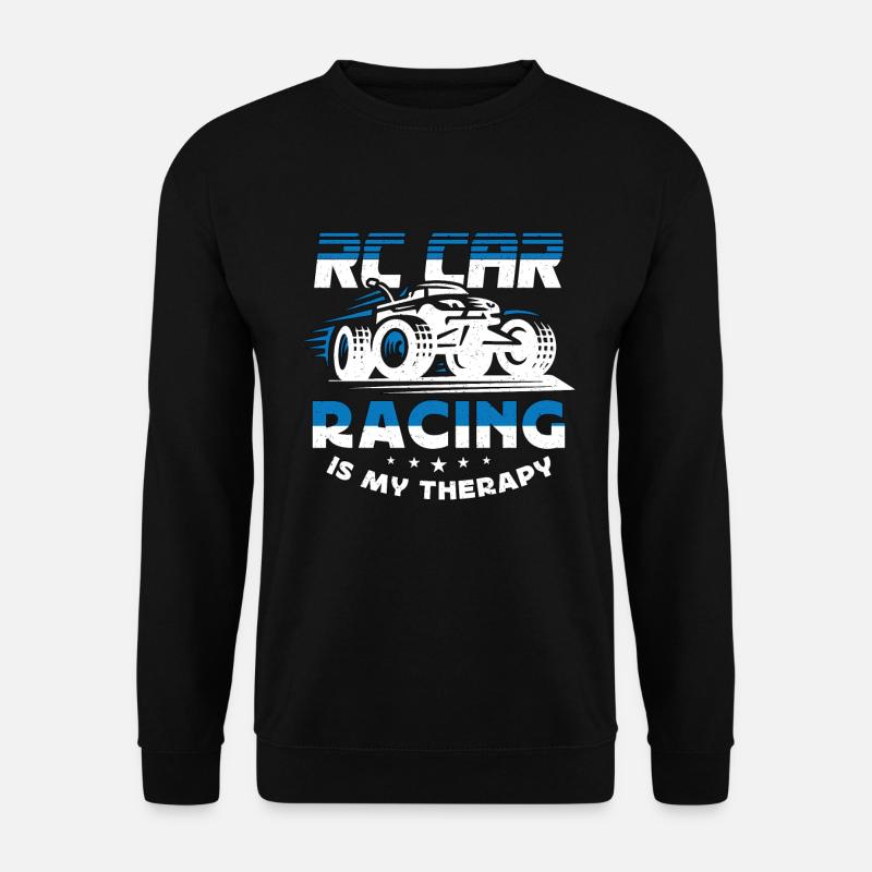 RC Model Racing RC Car Racing Is My Therapy RC Car - Unisex Sweatshirt - black