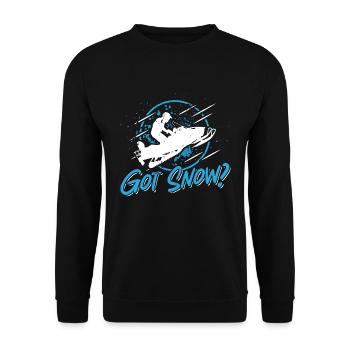 Snowmobile Racing Got Snow Winter Sports Lovers - Unisex Sweatshirt - black - Front - Alina (178cm) & Michal (187cm)