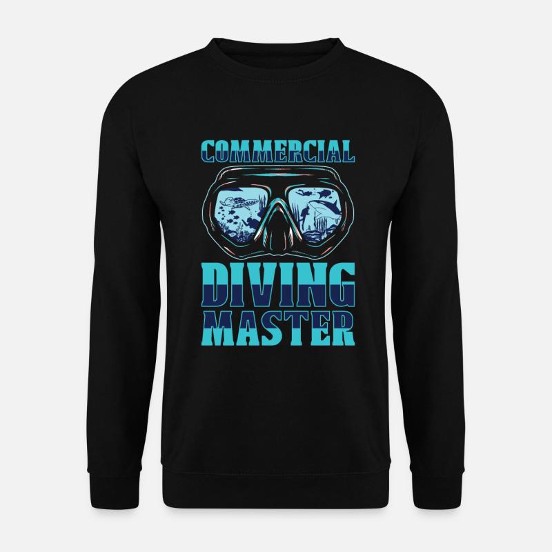 Tauchen Taucher Kommerzielles Tauchen - Unisex Pullover - Schwarz