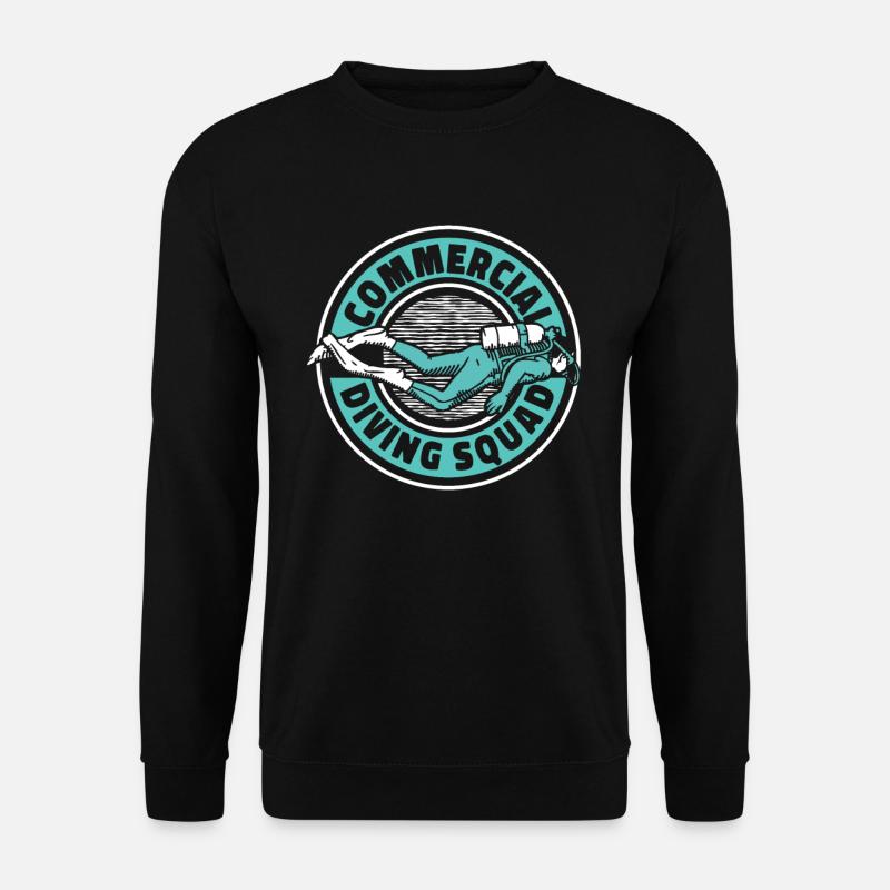 Plongeur plongeur commercial Plongée - Sweat-shirt Unisexe - noir