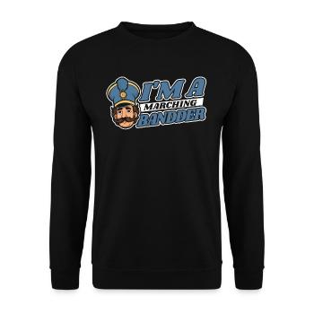 Fanfahrzug Spielmannszug Lustig - Sweat-shirt Unisexe - noir - Devant - Alina (178cm) & Michal (187cm)