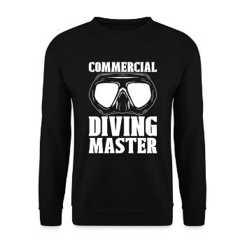 Plongeur Plongeur Master Plongée Commerciale - Sweat-shirt Unisexe - noir - Devant - Alina (178cm) & Michal (187cm)