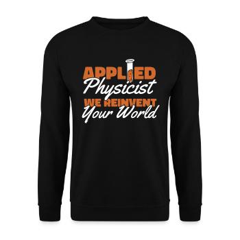 Physics Physique Cool Applied Physics - Sweat-shirt Unisexe - noir - Devant - Alina (178cm) & Michal (187cm)