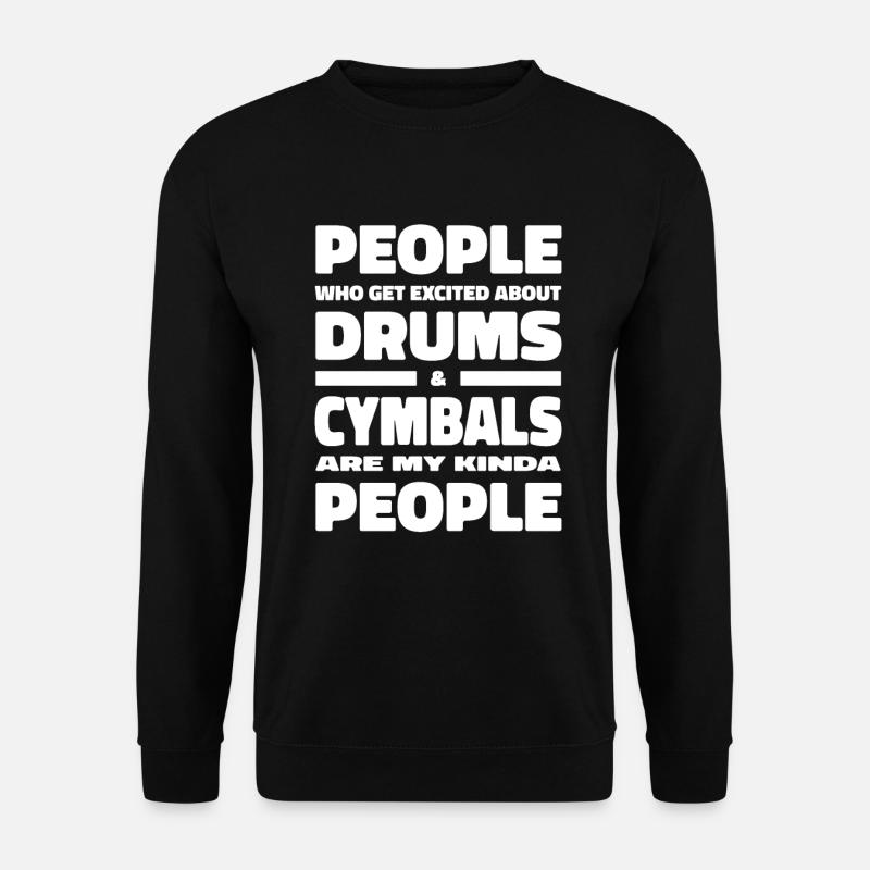 Batterie Batteur Batteur Drôle - Sweat-shirt Unisexe - noir