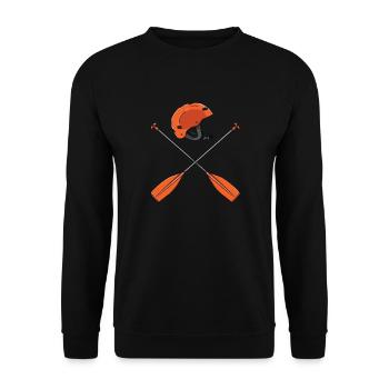 Rafting - Unisex Pullover - Schwarz - Vorne - Alina (178cm) & Michal (187cm)