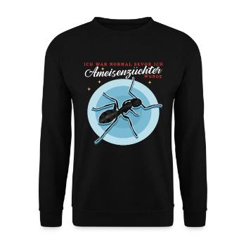 Fourmis Fourmi Ferme Formicarium Cadeau - Sweat-shirt Unisexe - noir - Devant - Alina (178cm) & Michal (187cm)