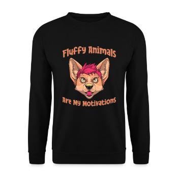 Furry Fandom Fursuits Cool - Sweat-shirt Unisexe - noir - Devant - Alina (178cm) & Michal (187cm)