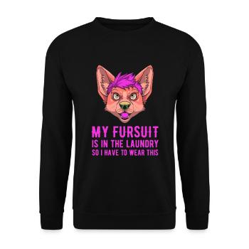Furry Fandom Fursuits Costume - Sweat-shirt Unisexe - noir - Devant - Alina (178cm) & Michal (187cm)