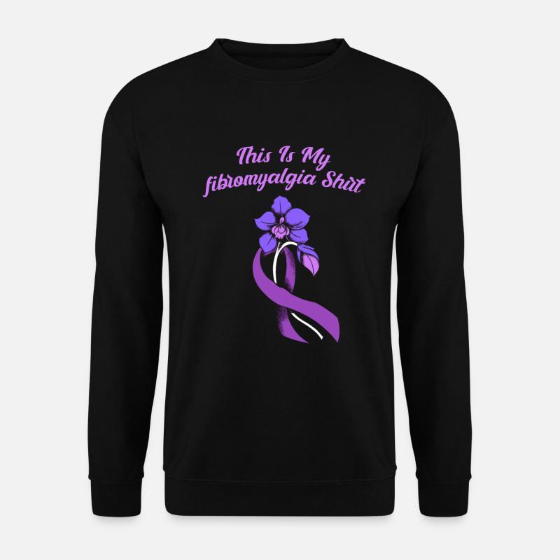 Fibromyalgia Rheumatism Cute - Unisex Sweatshirt - black